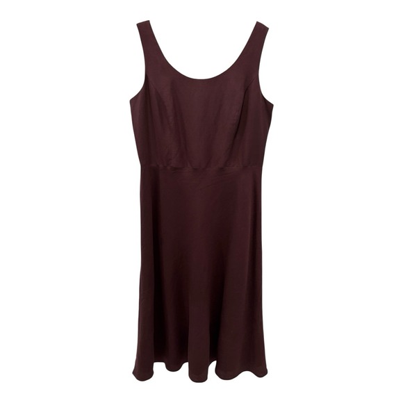 Jessica Howard Petite Women's Dress Size 12P Brown Sleeveless Linen Blend Lined - Picture 1 of 7